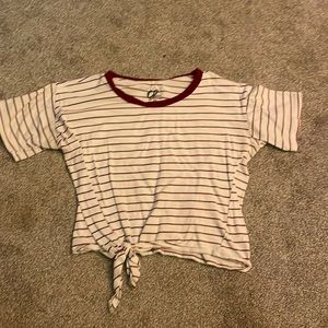 Women’s striped crop top, size xs